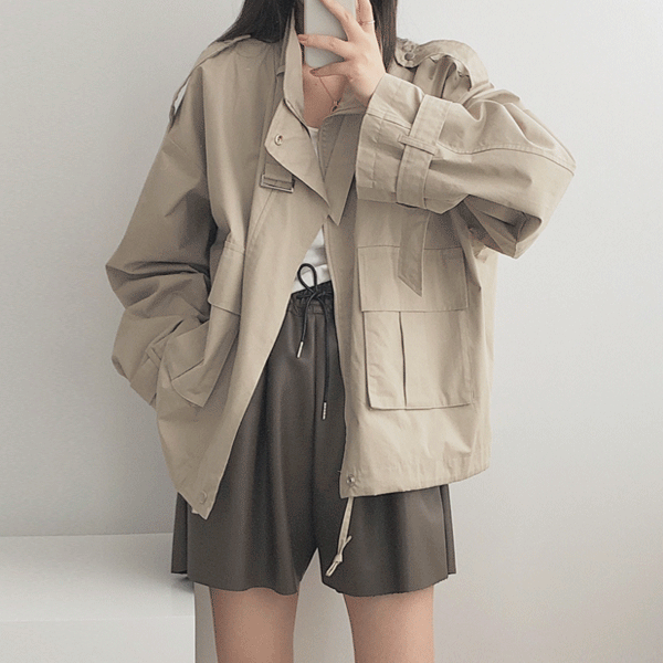 thecoi(더코이) / over fit field jacket jumper(오버핏 야상 자켓 점퍼)
